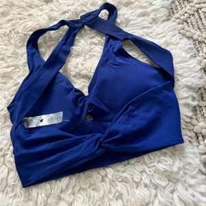 AOXJOX royal blue sports bra size small